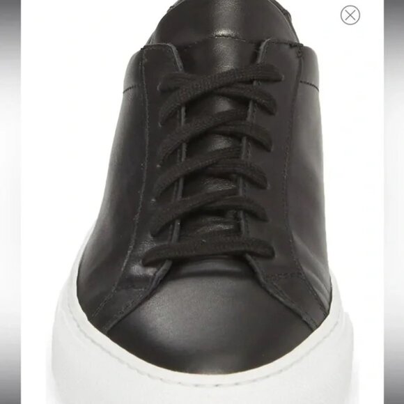 - Common Projects Original Achilles Low Top Sneakers Black/White Women's 9… - Picture 5 of 9
